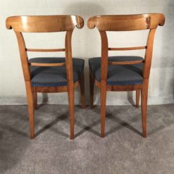 Pair of walnut Biedermeier Chairs- back view of the chairs- Styylish