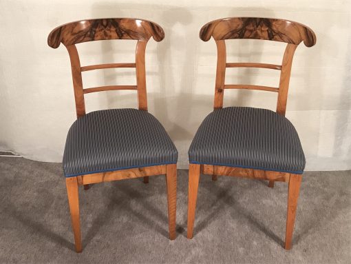 Pair of walnut Biedermeier Chairs- Styylish