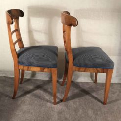Pair of walnut Biedermeier Chairs- sideview of the chairs- Styylish