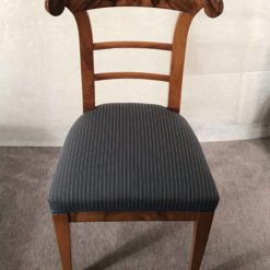 Pair of walnut Biedermeier Chairs- view of one chair- Styylish