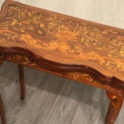 Dutch Marquetry Card Table- view from above- Styylish