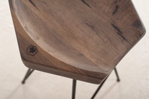 Bar Stool "Hex", Custom Made wood detail- Styylish