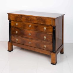 Walnut Biedermeier chest of drawers- side view- Styylish