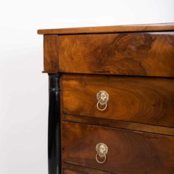 Walnut Biedermeier chest of drawers- corner detail- Styylish