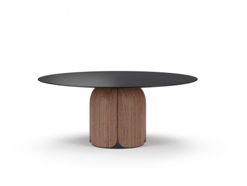 Modern Walnut Dining Table- Bloom perspective- Styylish