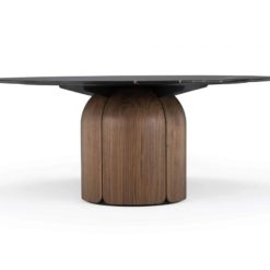 Modern Walnut Dining Table- Bloom- face view-- Styylish