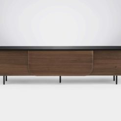 Modern Walnut Sideboard- Bloom- on a grey background- Styylish