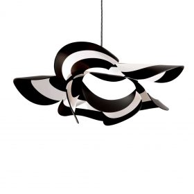 Black and White Pendant Light , French Design , Hand Made