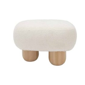 Boucle Footstool, Object 049, Contemporary Design, Handmade
