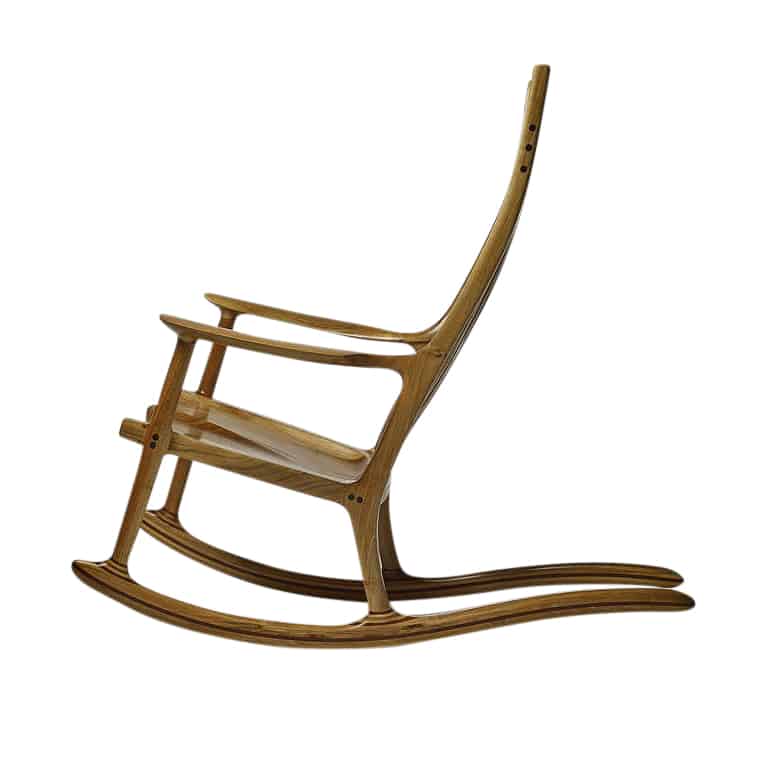 Rocking Chair Modern Hand Made, Zaire 71cm Bar Stool