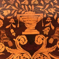 Demilune Console Table- view of the top with marquetry detail- Styylish
