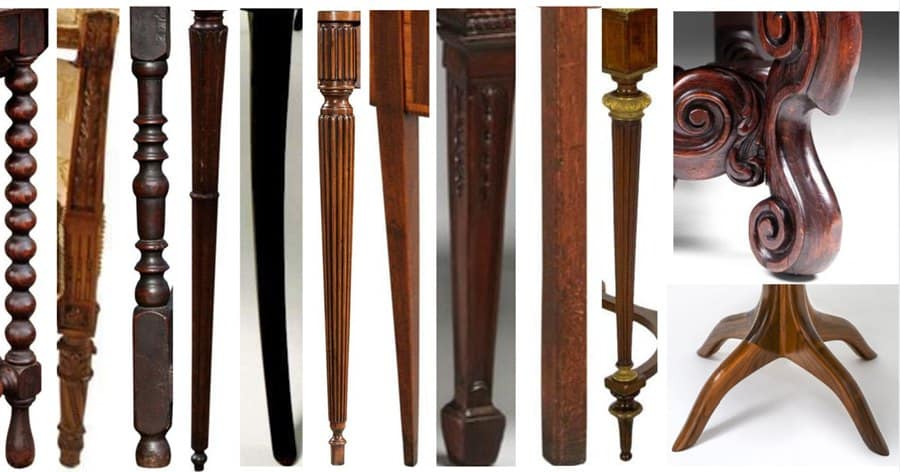 19th Century Furniture Leg Styles In