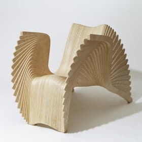 Walnut Monroe Chair by Alexander White, Hand Made