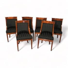 Set of Six Empire Barrel Chairs, Early 19th century