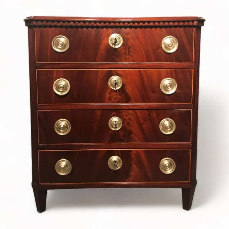 Neoclassical Mahogany Chest of Drawers- Styylish