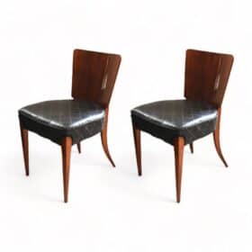 Pair Of J. Halabala H-214 Chairs, Walnut Veneer, Beech, Czech, 1930s