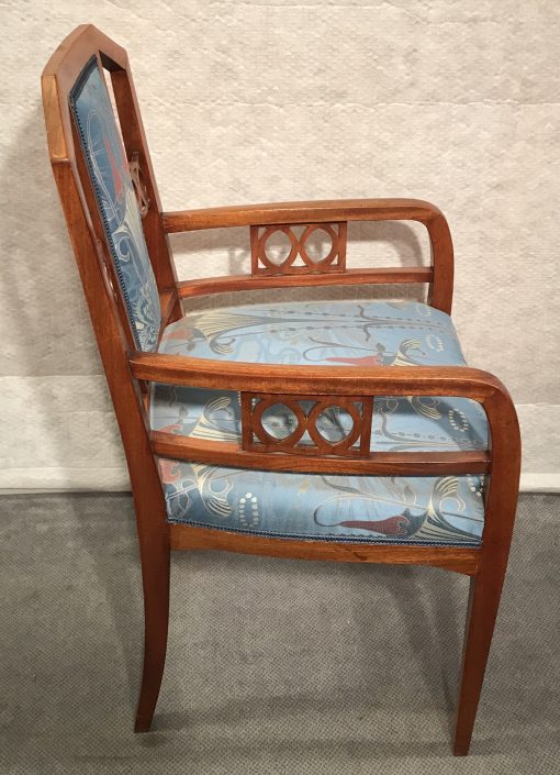 Art Nouveau Salon Suite- side view of chair- Styylish