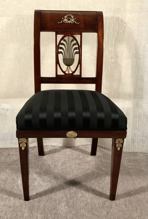 Pair of Antique Chairs- Neoclassical Period- front view- Styylish