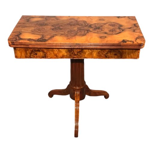 Biedermeier Game Table- front view- Styylish