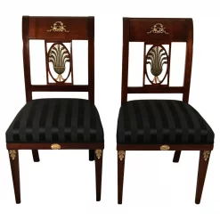 Pair of Antique Chairs- Neoclassical Period- Styylish