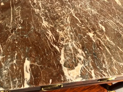 Empire Console Table- detail of the marble top- styylish
