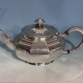 Art Deco Silver Set for Coffee and Tea, Germany 1900-20, Antique