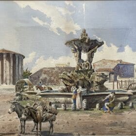 Roberto Gigli (Italian, 1846-1922), Watercolor