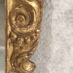 Baroque Gilt wood mirror- detail of the acanthus leaves- Styylish