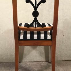Set of four original Biedermeier Chairs- back view of one chair- Styylish