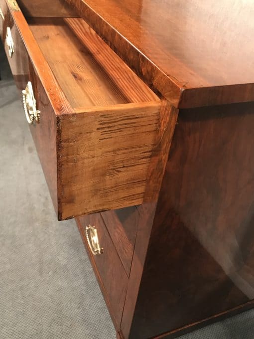 Biedermeier Walnut Dresser- side view of the drawer- Styylish