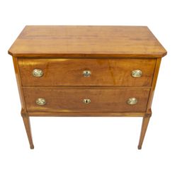 Cherry pointed-foot chest of drawers- front view- styylish