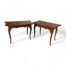 Pair of Console Tables, Italy 18th century, Walnut