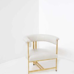 Italian Design Armchair- Caigo leather view from the corner- Styylish