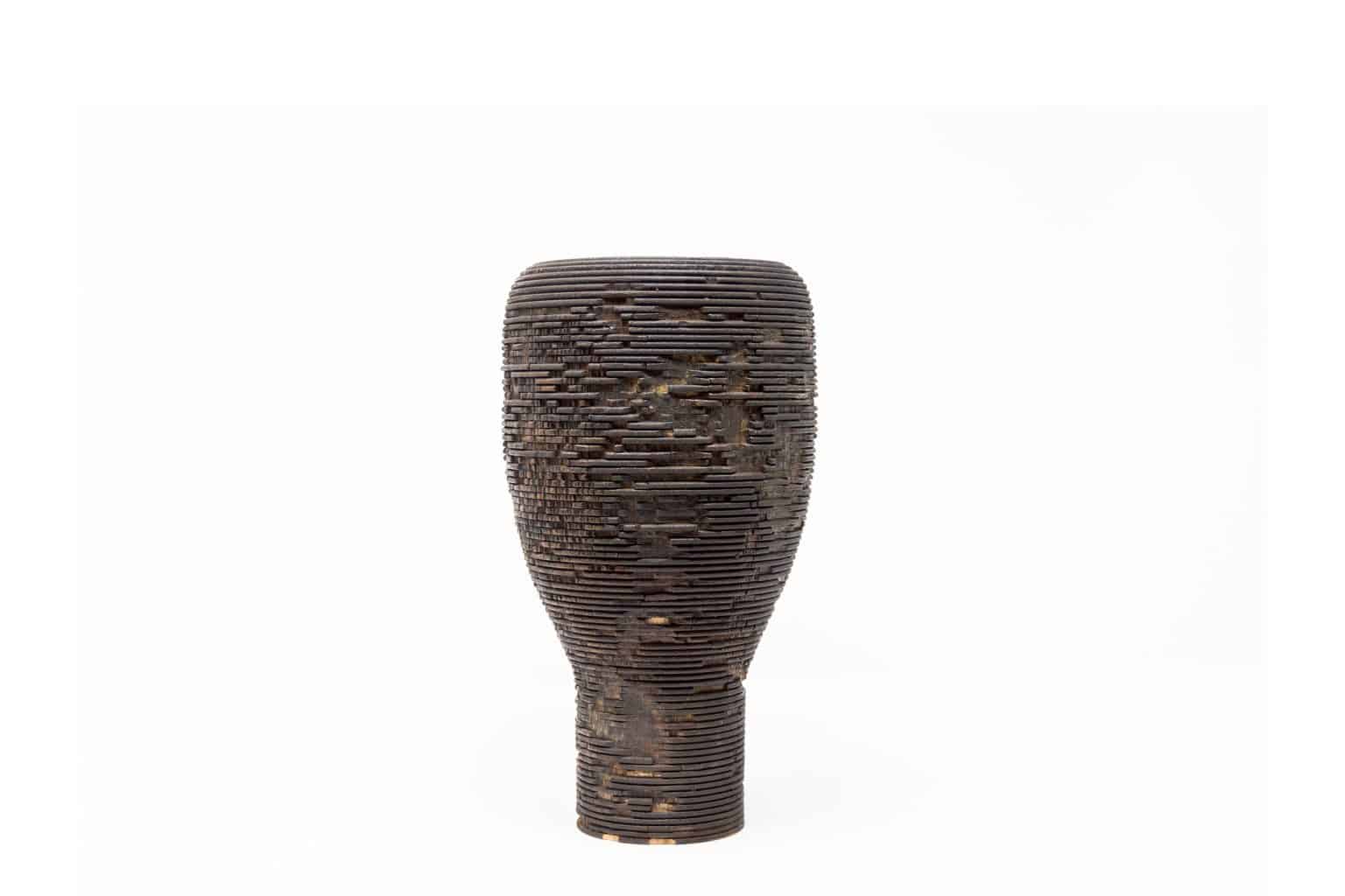Wooden Rust Vase- Design Massimo Barbierato- for Sale- Styylish