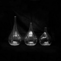 Venice glass vase set- view with black background- Styylish