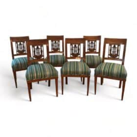 Neoclassical Chairs, a Set of Six, Germany 1800-1810