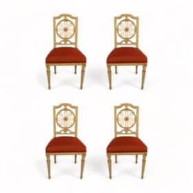 A set of four Gustavian Chairs, Sweden around 1800