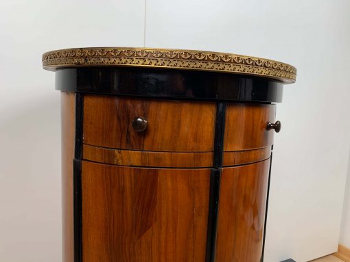 Biedermeier Drum Cabinet- detail of the upper part with drawers- Styylish