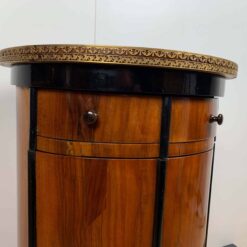 Biedermeier Drum Cabinet- detail of the upper part with drawers- Styylish