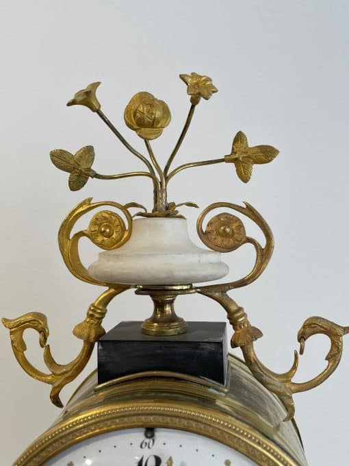 Louis XVI Mantel Clock- detail of the top decoration- Styylish