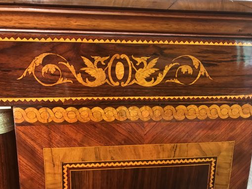 Neoclassical Secretary Desk- top detail marquetry- Styylish