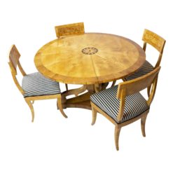 Biedermeier Birch Wood Dining Room Set- Styylish