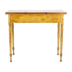 19th Century Ash Wood Game Table, Late Biedermeier