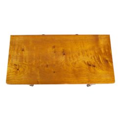 19th Century Ash Wood Game Table- top view of the top veneer- Styylish