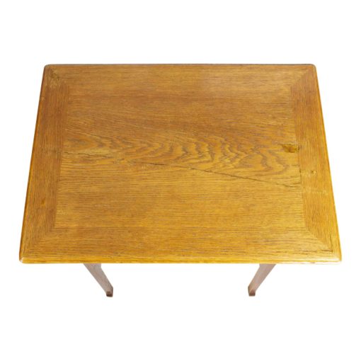 Art Nouveau Oakwood Sewing Table- top view- Styylish