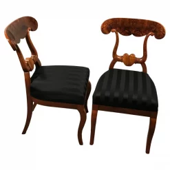 Set of six Biedermeier Chairs- view of two chairs- Styylish