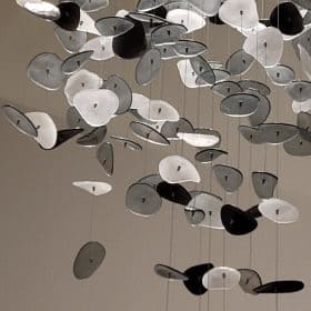 Falling Stones Chandelier, Handmade