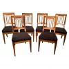 Set of six antique Biedermeier Chairs- Styylish