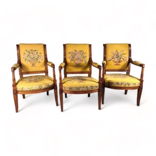 A set of three antique armchairs- styylish