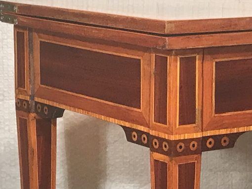 Neoclassical Louis XVI Game Table- corner view- Styylish
